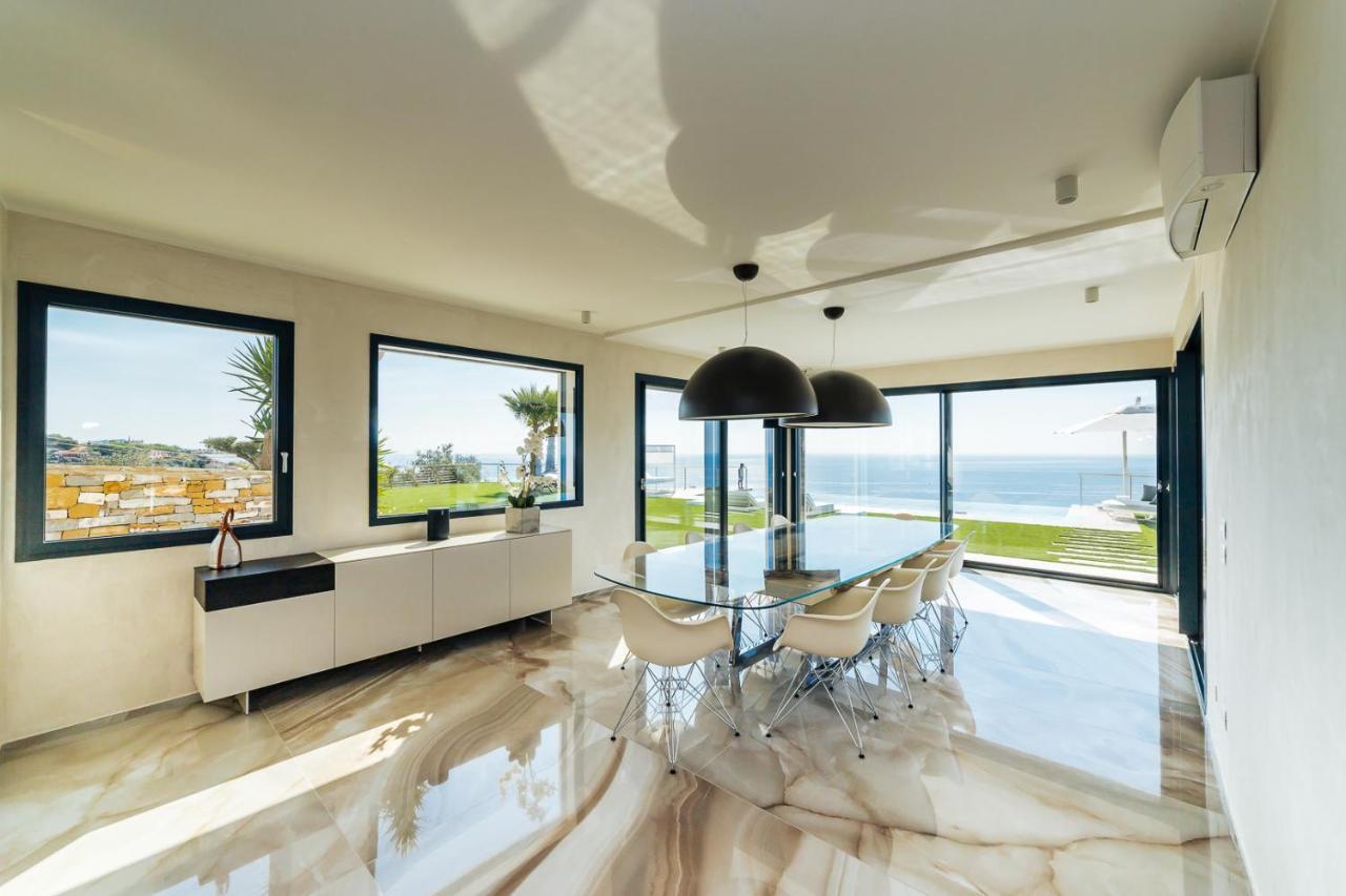 Villa Sabrina Riviera Dei Fiori A Picco Sul Mare Con Piscina Privata ,Wellness & Spa インペリア エクステリア 写真