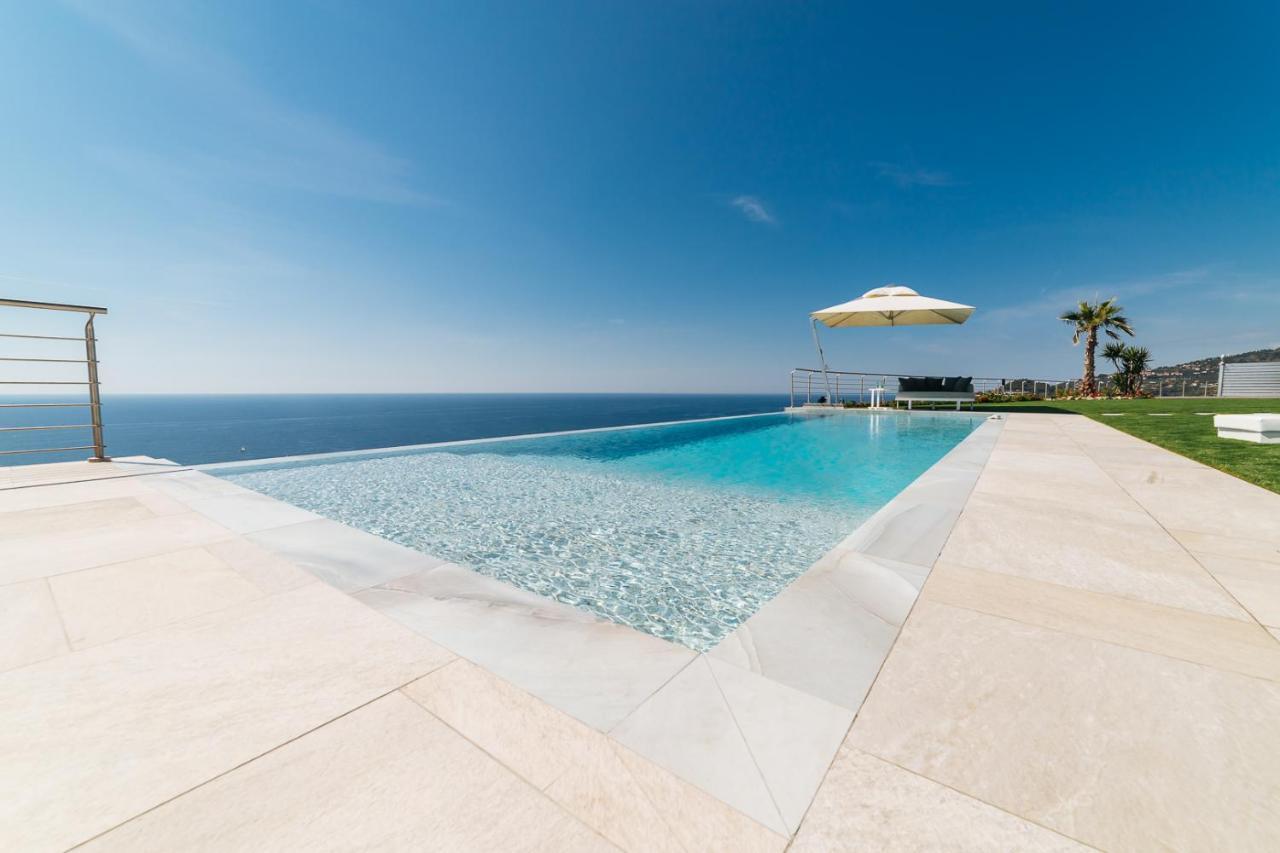 Villa Sabrina Riviera Dei Fiori A Picco Sul Mare Con Piscina Privata ,Wellness & Spa インペリア エクステリア 写真